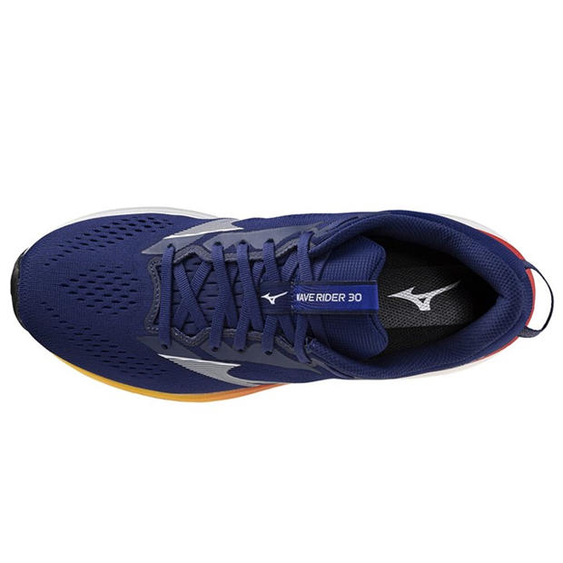Beacon Blue - Mizuno - Men's Wave Rider 30 Road Running Shoes