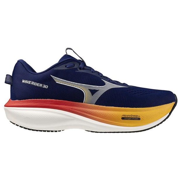 Beacon Blue - Mizuno - Men's Wave Rider 30 Road Running Shoes