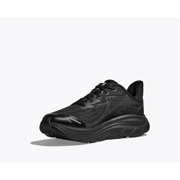 Black/Black - Hoka - Kids' Clifton 10 Road Running Shoes