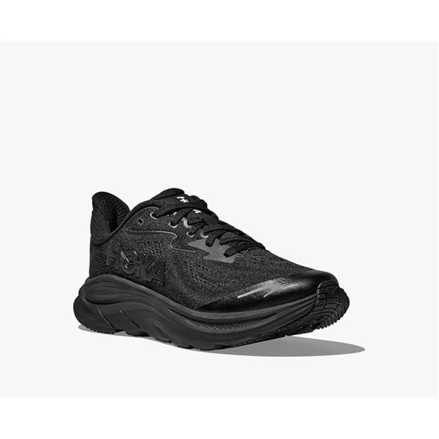 Black/Black - Hoka - Kids' Clifton 10 Road Running Shoes