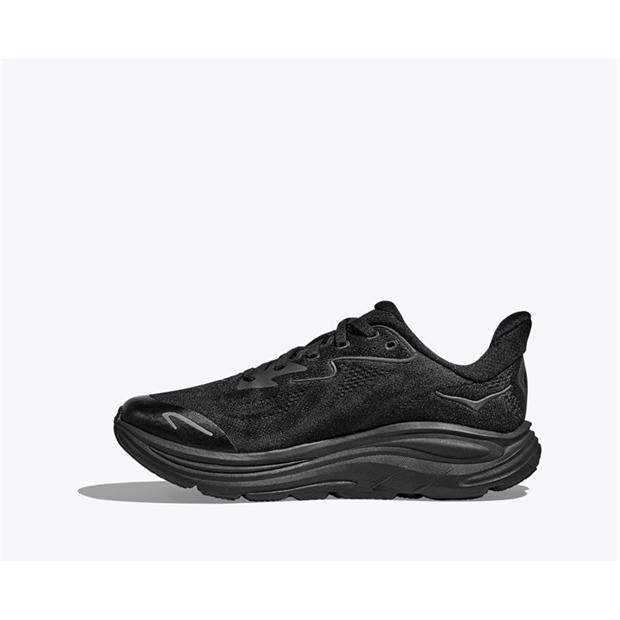 Black/Black - Hoka - Kids' Clifton 10 Road Running Shoes