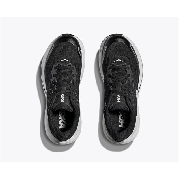 Black/White - Hoka - Kids' Clifton 10 Road Running Shoes