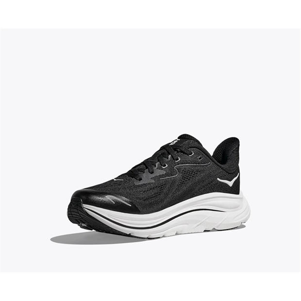 Black/White - Hoka - Kids' Clifton 10 Road Running Shoes
