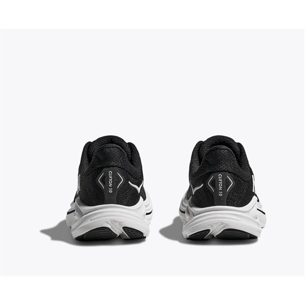 Black/White - Hoka - Kids' Clifton 10 Road Running Shoes
