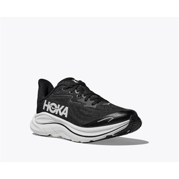 Black/White - Hoka - Kids' Clifton 10 Road Running Shoes
