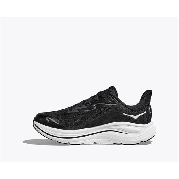 Black/White - Hoka - Kids' Clifton 10 Road Running Shoes