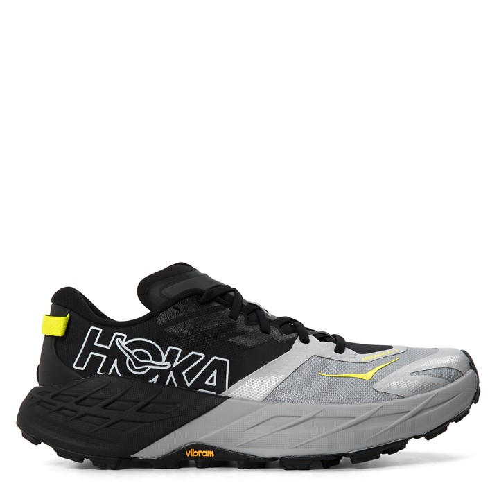 Hoka Men's Speedgoat 7 Trail Running Shoes - Black/Grey - 10 (44.5) - Image 6