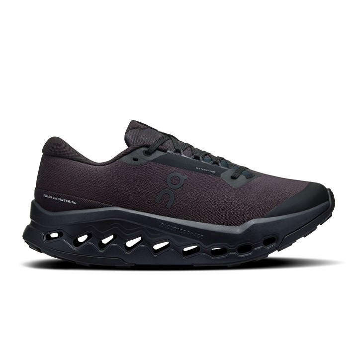 On Women's Black Cloudsurf Off-Road Trail Running Shoes in Size 7, Sports Direct