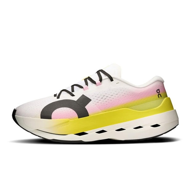 White/Lime - On - Cloudboom Max Running Shoes Mens
