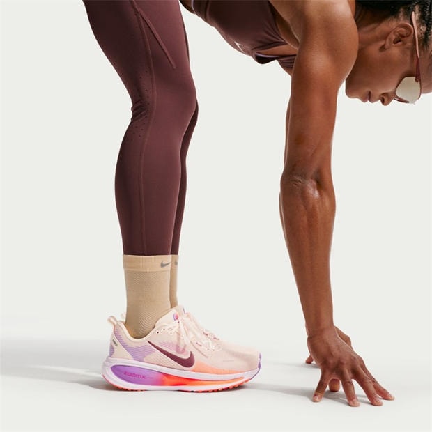 Chalk/Pink Foam - Nike - Vomero 18 Road Running Shoes Womens
