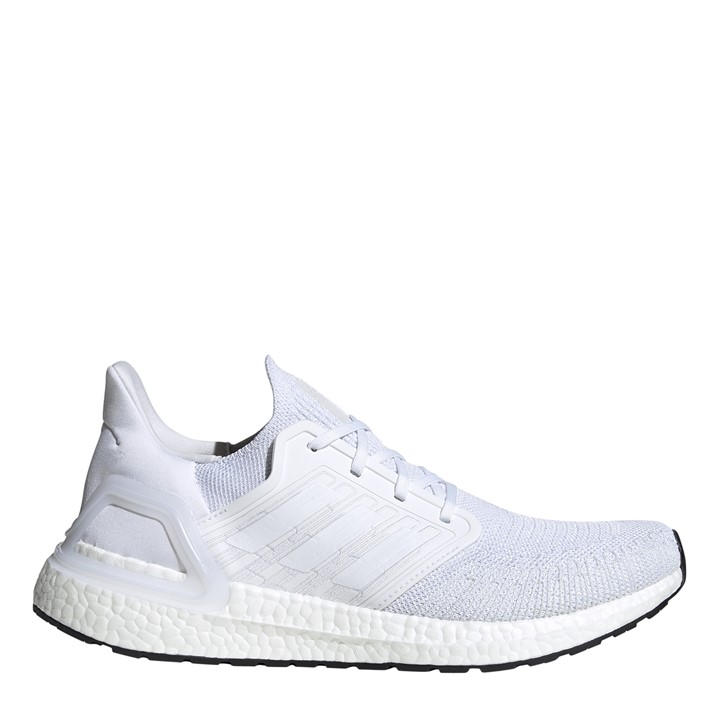 Adidas Boys White Ultraboost 20 Mens Running Shoes Road in Size 4.5, Sports Direct