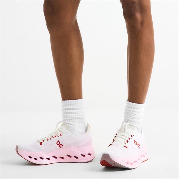 Ivory/Peony - On - Women's Cloudsurfer Max Road Running Shoes