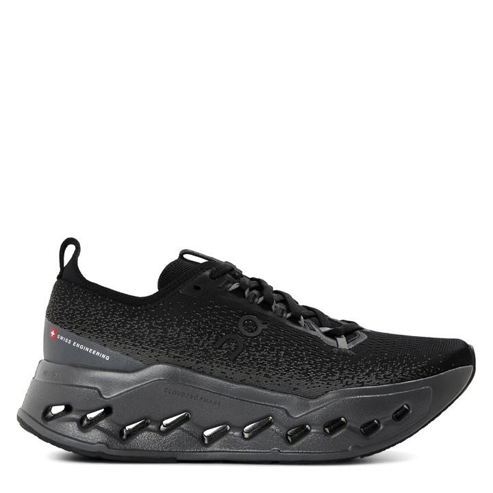 On Women's Black Cloudsurfer Max Road Running Shoes in Size 6, Sports Direct