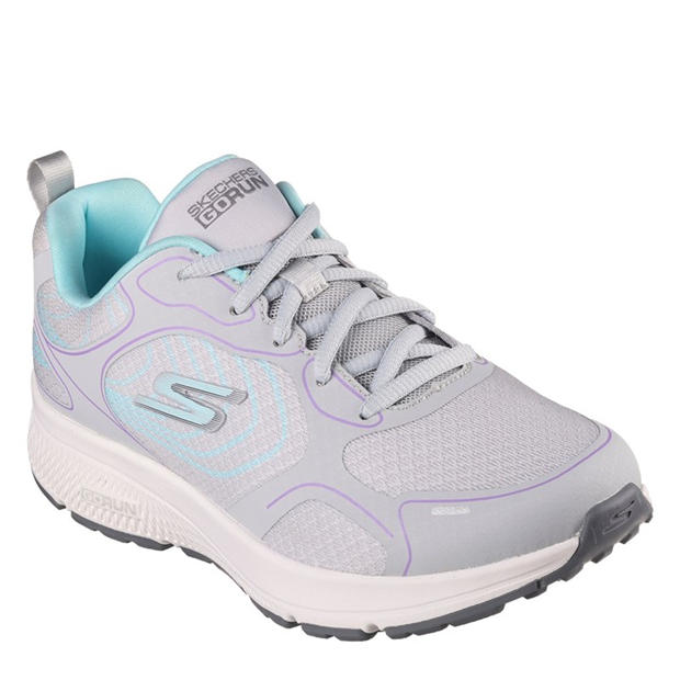 Grey/Blue - Skechers - Women's Everyday Neutral Road Running Shoes