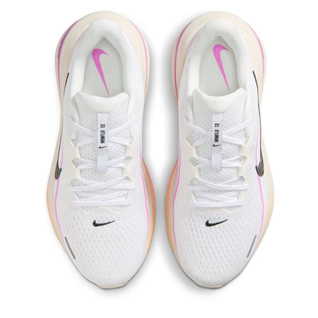 White/Tangerine - Nike - Womens Nike Winflio 12 Everyday Running Shoes