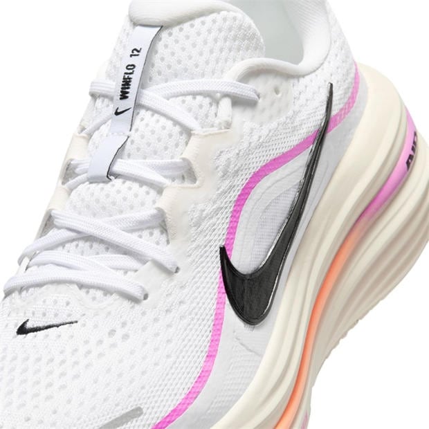 White/Tangerine - Nike - Womens Nike Winflio 12 Everyday Running Shoes