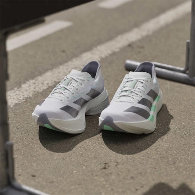 White/Mint - adidas - Women's Adios Pro 4 Road Running Shoes