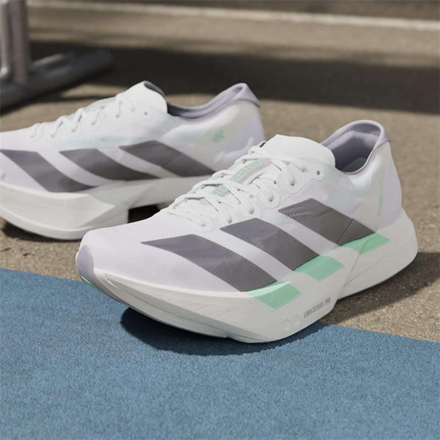 White/Mint - adidas - Women's Adios Pro 4 Road Running Shoes