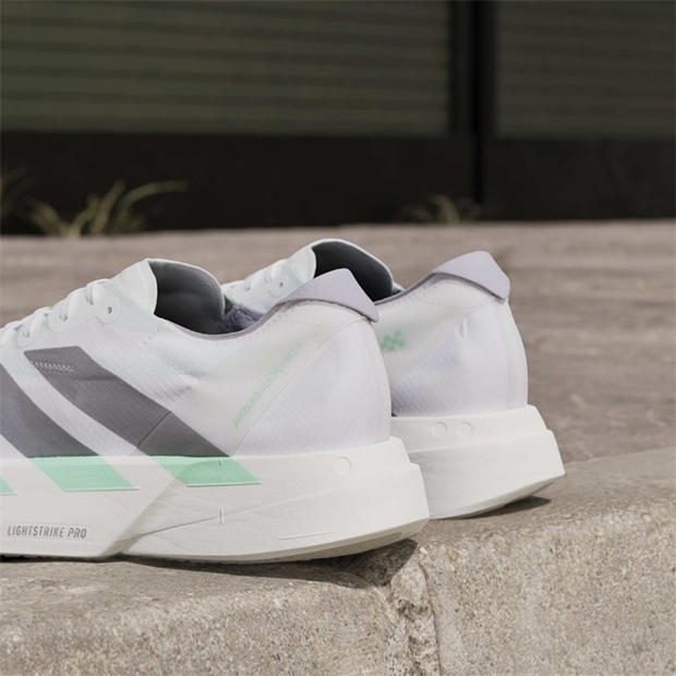 White/Mint - adidas - Women's Adios Pro 4 Road Running Shoes
