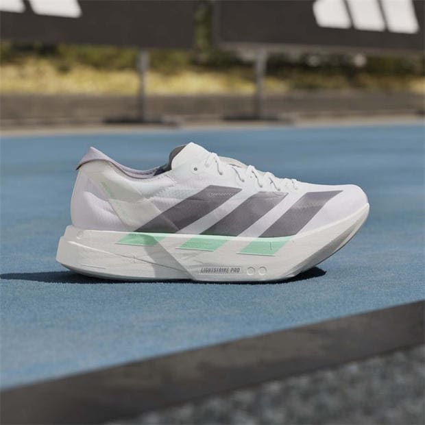 White/Mint - adidas - Women's Adios Pro 4 Road Running Shoes
