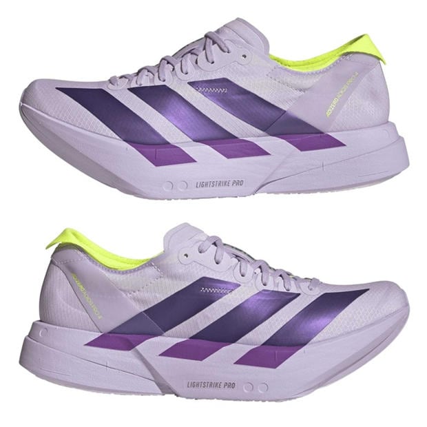 Purple/Green - adidas - Women's Adios Pro 4 Road Running Shoes