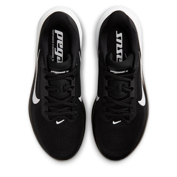 Black/Iron Grey - Nike - Nike Pegasus 42 Womens Everyday Running Shoes
