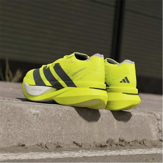 Solar Yellow - adidas - Unisex Prime X3 Strung Road Running Shoes