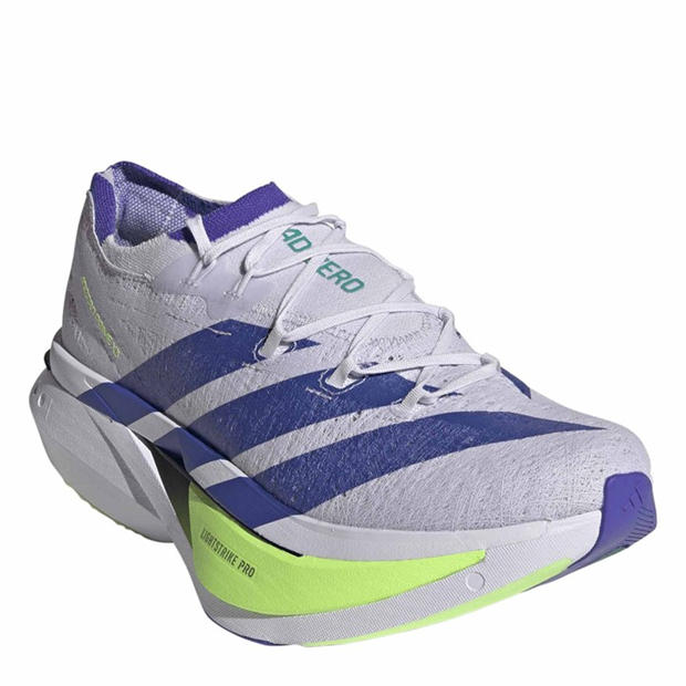 Purple/Green - adidas - Unisex Prime X3 Strung Road Running Shoes