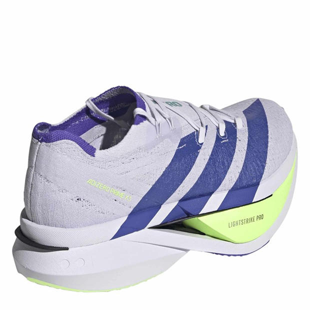 Purple/Green - adidas - Unisex Prime X3 Strung Road Running Shoes