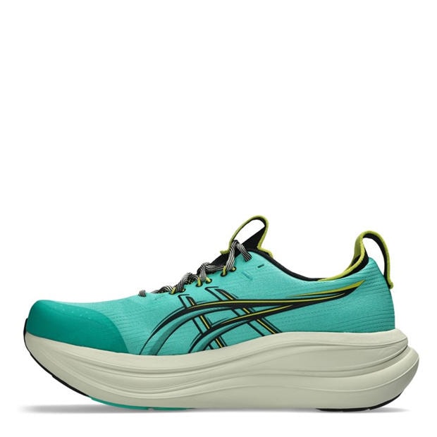Green/Black - Asics - Gel-Nimbus 28 Tr Road Running Shoes Mens