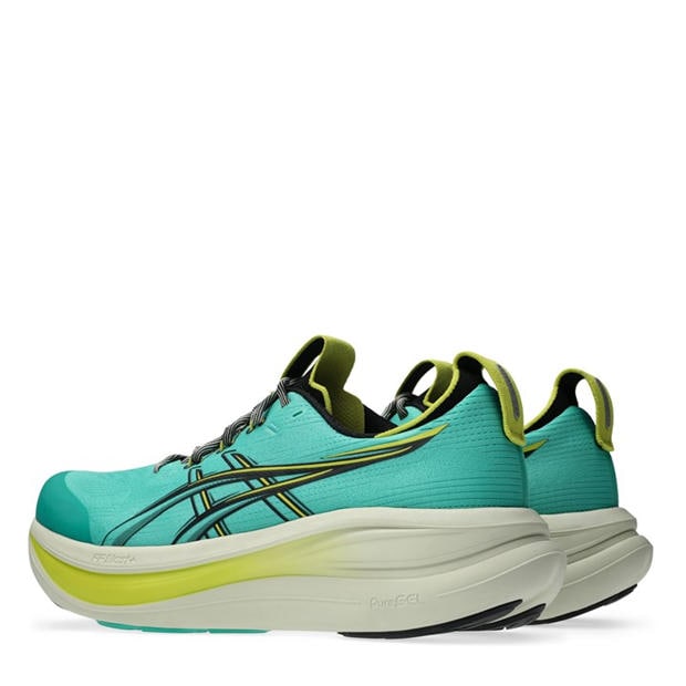 Green/Black - Asics - Gel-Nimbus 28 Tr Road Running Shoes Mens