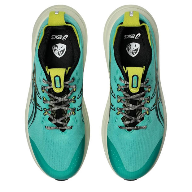Green/Black - Asics - Gel-Nimbus 28 Tr Road Running Shoes Mens