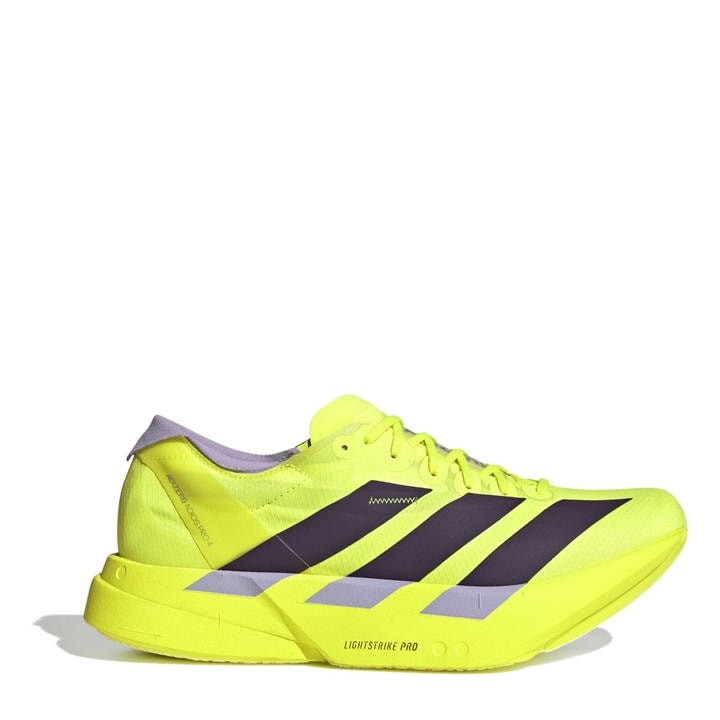Adidas Men's Yellow Adizero Adios Pro 4 Shoes in Size 9, Sports Direct