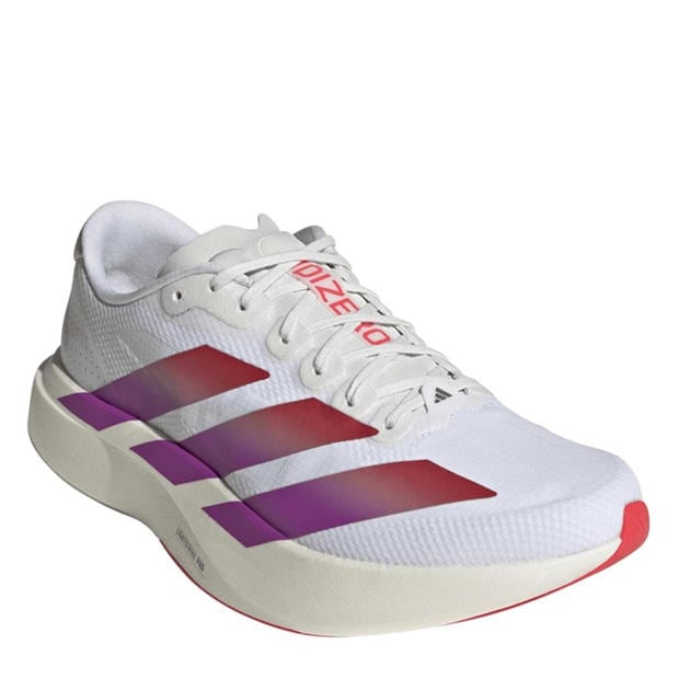 White/Lucid Red - adidas - Adizero EVO SL Shoes Mens