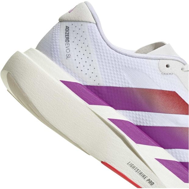 White/Lucid Red - adidas - Adizero EVO SL Shoes Mens