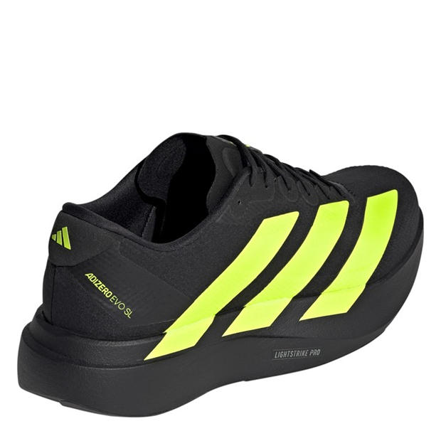 Black/Yellow - adidas - Adizero EVO SL Shoes Mens