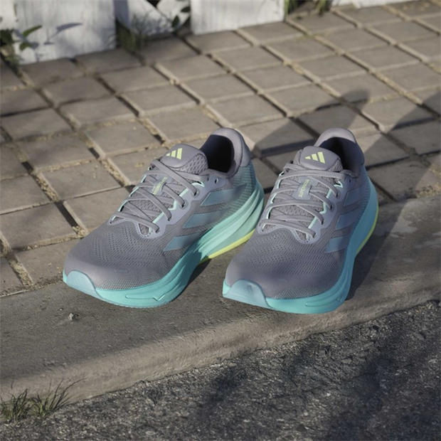Grey/Aqua - adidas - Supernova Rise 2 Womens Running Shoes
