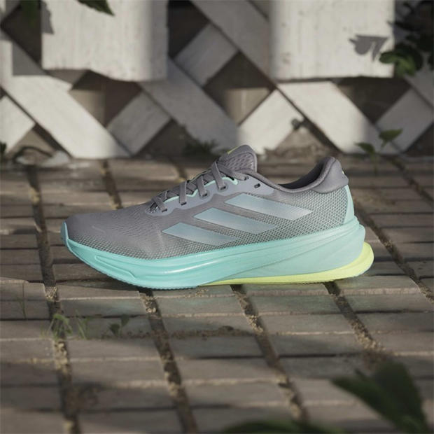 Grey/Aqua - adidas - Supernova Rise 2 Womens Running Shoes