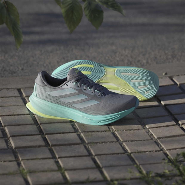 Grey/Aqua - adidas - Supernova Rise 2 Womens Running Shoes
