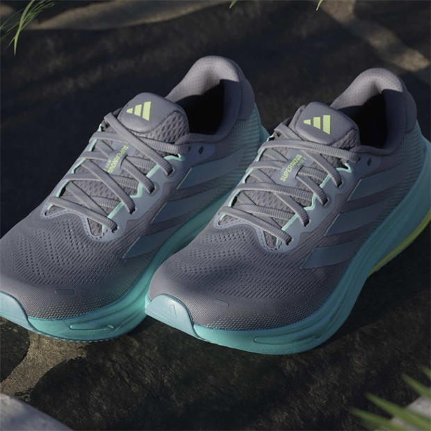Grey/Aqua - adidas - Supernova Rise 2 Womens Running Shoes