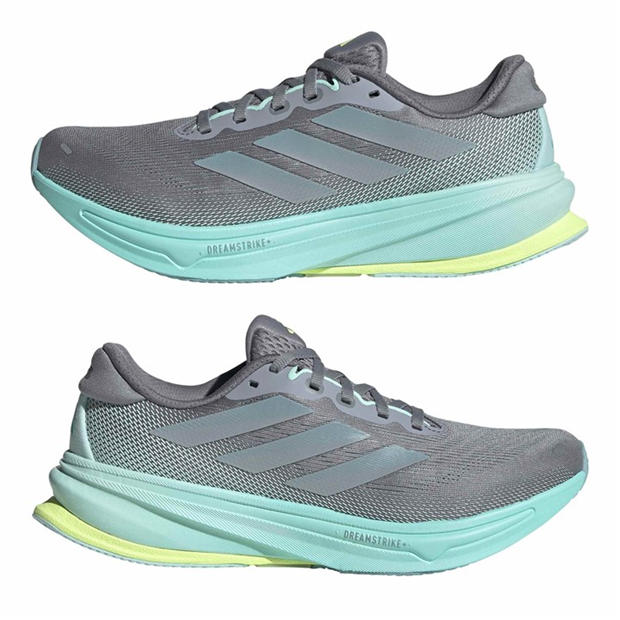 Grey/Aqua - adidas - Supernova Rise 2 Womens Running Shoes