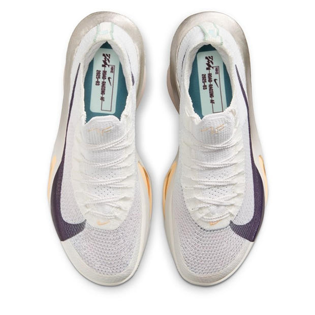 Platinum/Purple - Nike - ZoomX Alphafly 3 Mens Running Shoes