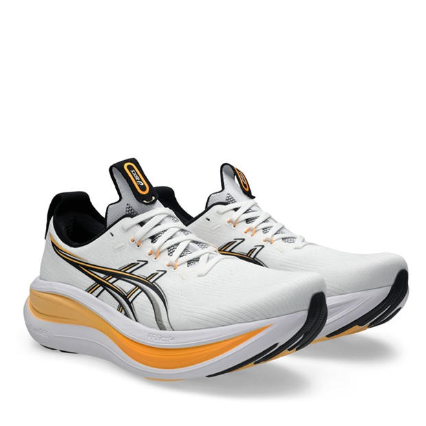 White/Orange - Asics - GEL-Nimbus 28 Mens Running Shoes