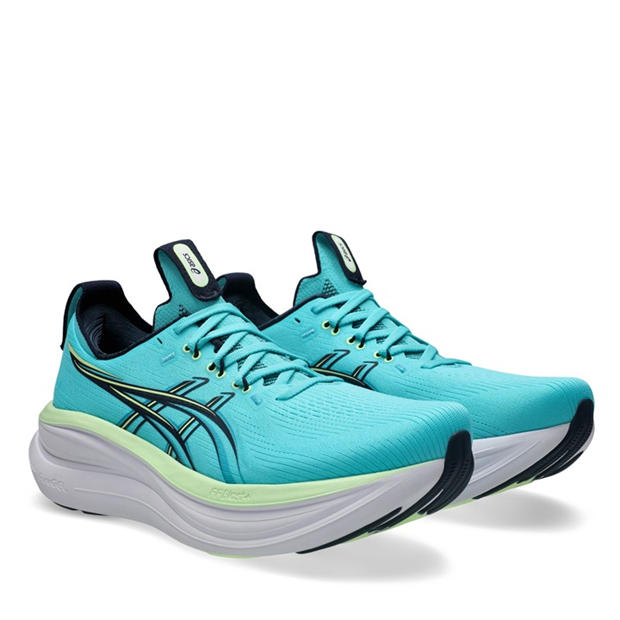 Aqua/Midnight - Asics - Gel-Nimbus 28 Mens Running Shoes