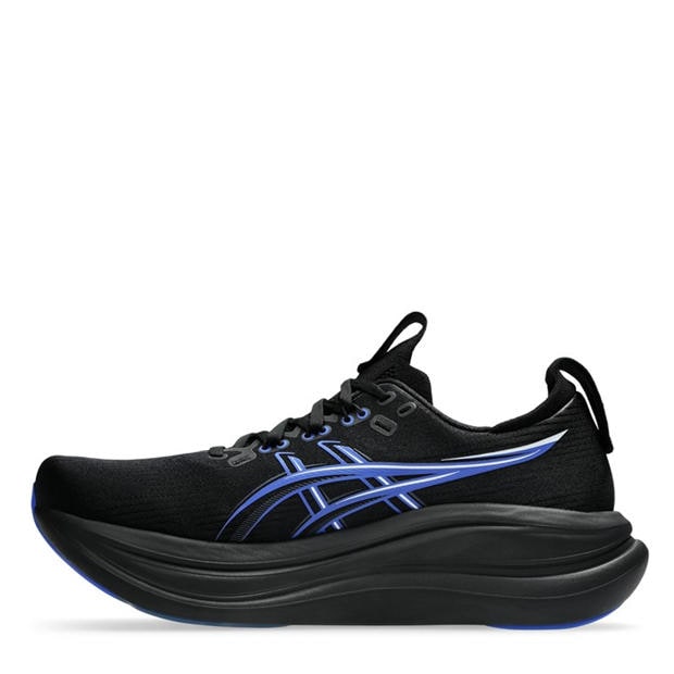 Black/Neon Blue - Asics - Gel-Nimbus 28 Mens Running Shoes