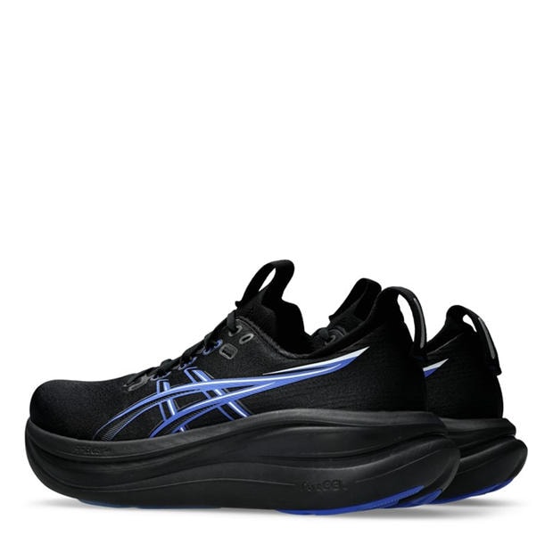 Black/Neon Blue - Asics - Gel-Nimbus 28 Mens Running Shoes
