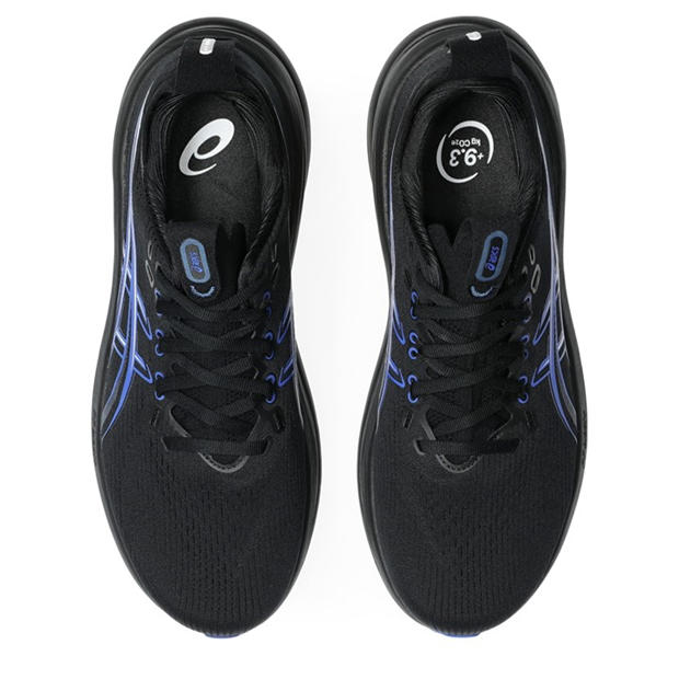 Black/Neon Blue - Asics - Gel-Nimbus 28 Mens Running Shoes