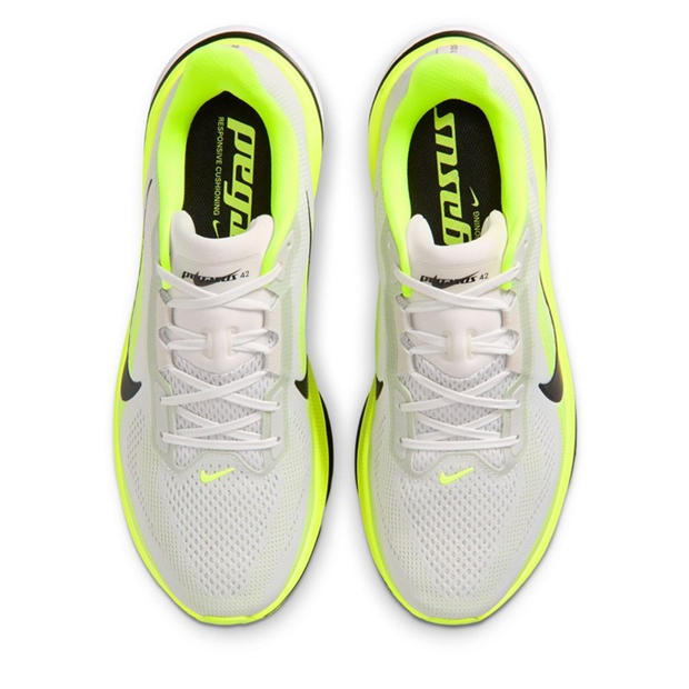 White/Green - Nike - Men's Pegasus 42 Running Shoes