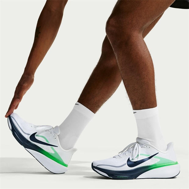 White/Navy/Grn - Nike - Men's Pegasus 42 Running Shoes