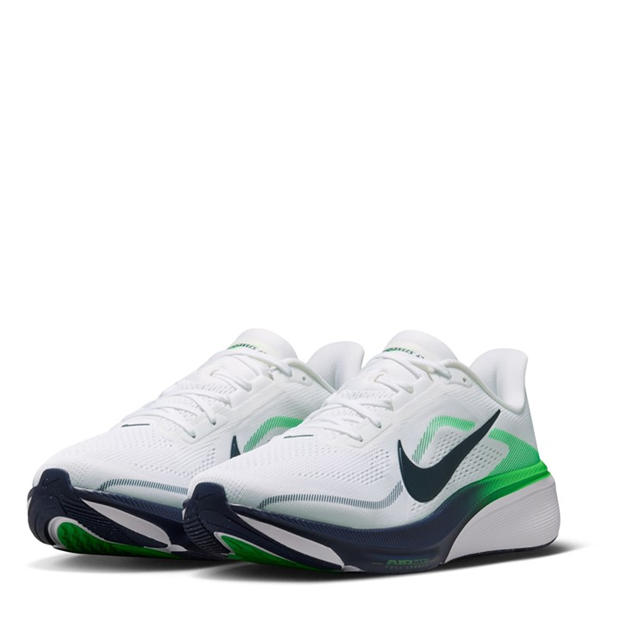 White/Navy/Grn - Nike - Men's Pegasus 42 Running Shoes